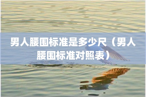 男人腰围标准是多少尺（男人腰围标准对照表）