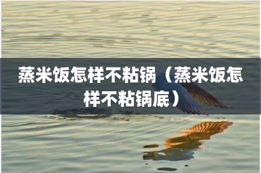 蒸米饭怎样不粘锅（蒸米饭怎样不粘锅底）