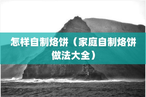怎样自制烙饼（家庭自制烙饼做法大全）
