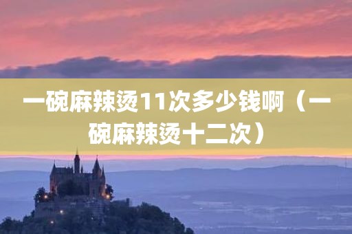 一碗麻辣烫11次多少钱啊（一碗麻辣烫十二次）