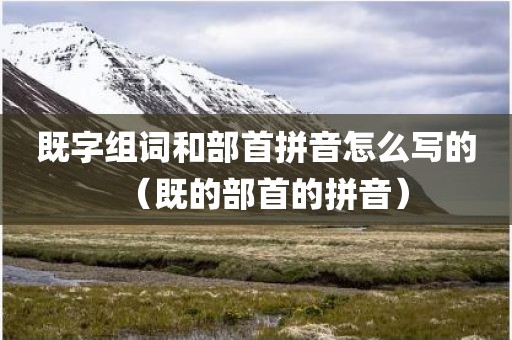 既字组词和部首拼音怎么写的（既的部首的拼音）