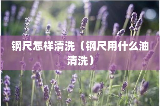 钢尺怎样清洗（钢尺用什么油清洗）