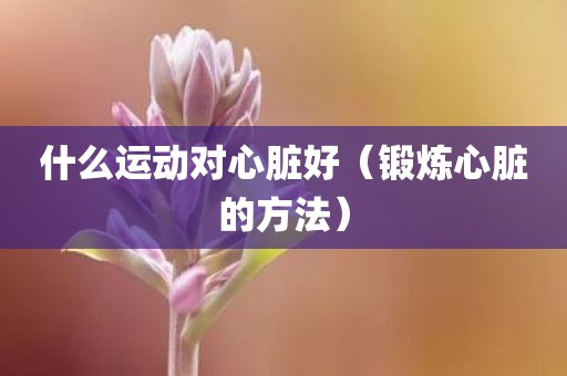 什么运动对心脏好（锻炼心脏的方法）
