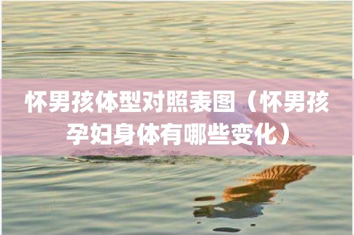怀男孩体型对照表图（怀男孩孕妇身体有哪些变化）