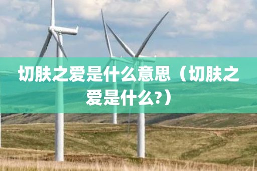 切肤之爱是什么意思（切肤之爱是什么?）