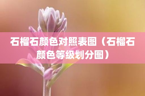 石榴石颜色对照表图（石榴石颜色等级划分图）
