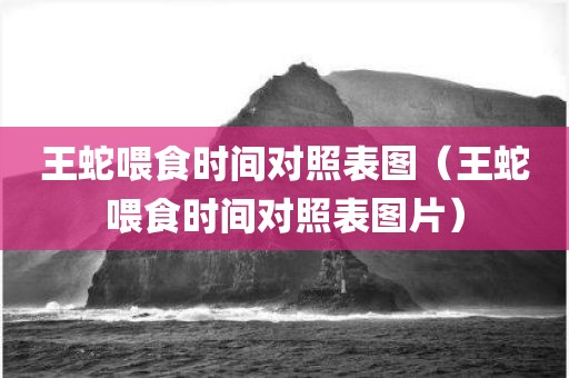王蛇喂食时间对照表图（王蛇喂食时间对照表图片）