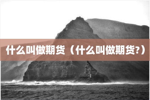 什么叫做期货（什么叫做期货?）