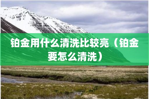 铂金用什么清洗比较亮(铂金要怎么清洗)