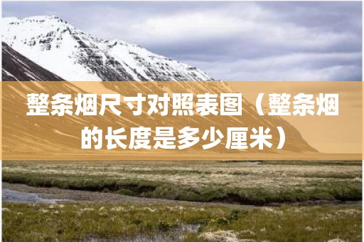 整条烟尺寸对照表图（整条烟的长度是多少厘米）