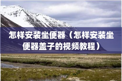 怎样安装坐便器（怎样安装坐便器盖子的视频教程）