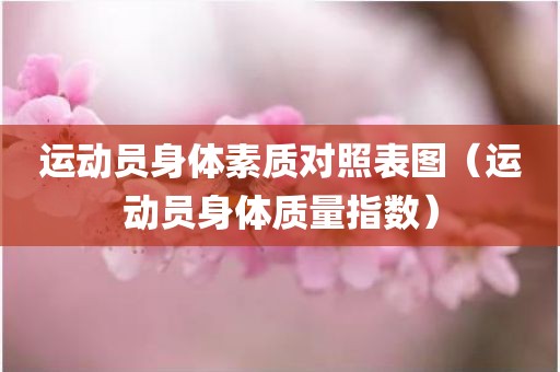 运动员身体素质对照表图（运动员身体质量指数）