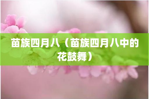 苗族四月八（苗族四月八中的花鼓舞）