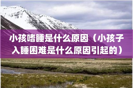 小孩嗜睡是什么原因（小孩子入睡困难是什么原因引起的）