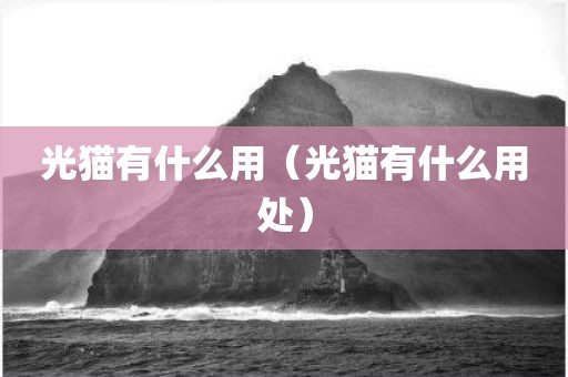 光猫有什么用(光猫有什么用处)