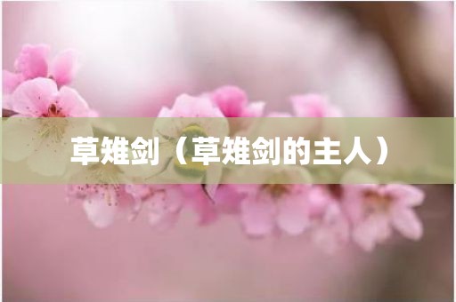 草雉剑（草雉剑的主人）