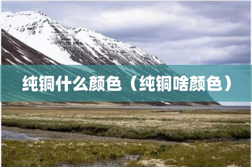 纯铜什么颜色（纯铜啥颜色）