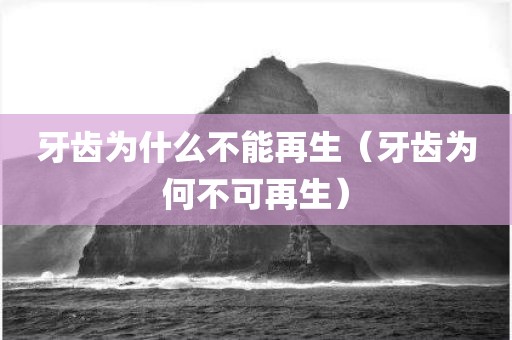 牙齿为什么不能再生（牙齿为何不可再生）
