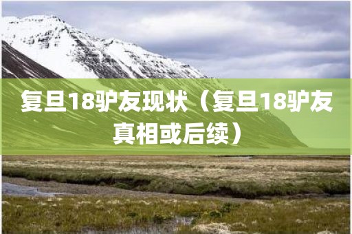 复旦18驴友现状（复旦18驴友真相或后续）