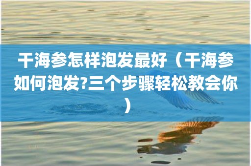 干海参怎样泡发最好（干海参如何泡发?三个步骤轻松教会你）