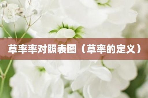 草率率对照表图(草率的定义)