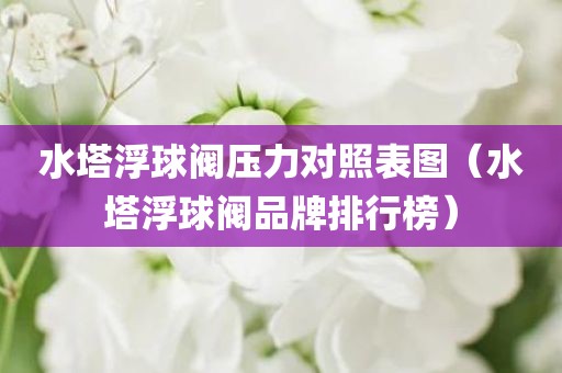 水塔浮球阀压力对照表图（水塔浮球阀品牌排行榜）