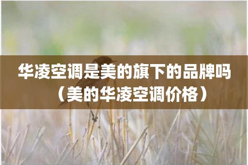 华凌空调是美的旗下的品牌吗(美的华凌空调价格) 华凌空调是美的旗下的品牌吗(美的华凌空调价格)