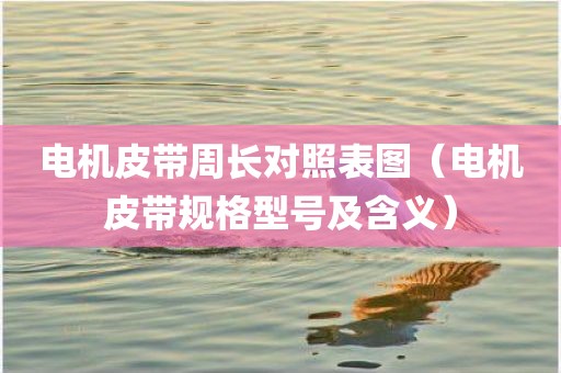 电机皮带周长对照表图（电机皮带规格型号及含义）