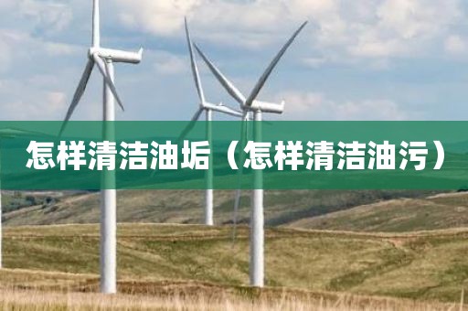 怎样清洁油垢(怎样清洁油污)