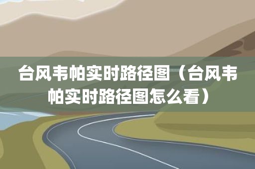 台风韦帕实时路径图（台风韦帕实时路径图怎么看）