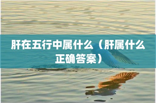 肝在五行中属什么（肝属什么正确答案）