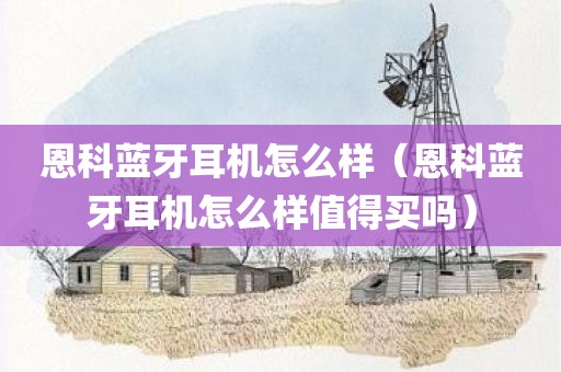 恩科蓝牙耳机怎么样（恩科蓝牙耳机怎么样值得买吗）