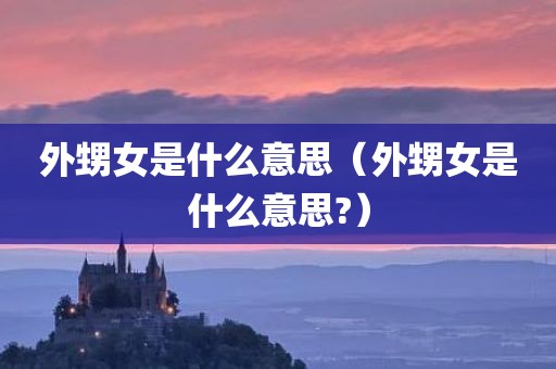 外甥女是什么意思（外甥女是什么意思?）