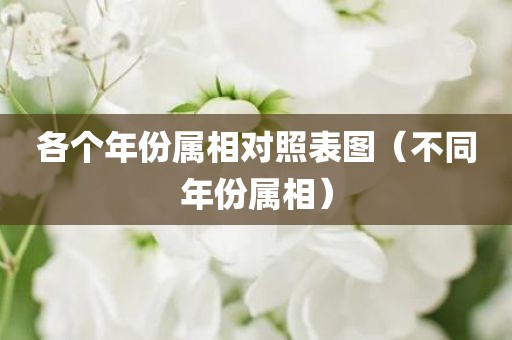 各个年份属相对照表图（不同年份属相）