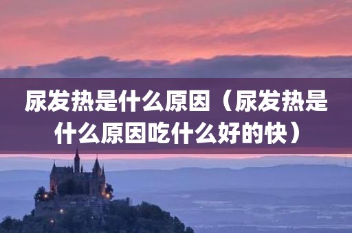 尿发热是什么原因（尿发热是什么原因吃什么好的快）