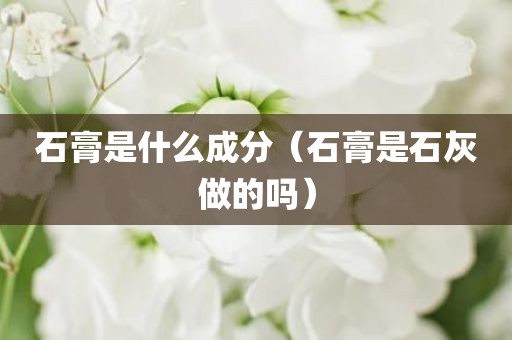 石膏是什么成分（石膏是石灰做的吗）
