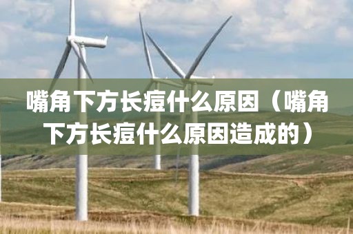 嘴角下方长痘什么原因（嘴角下方长痘什么原因造成的）