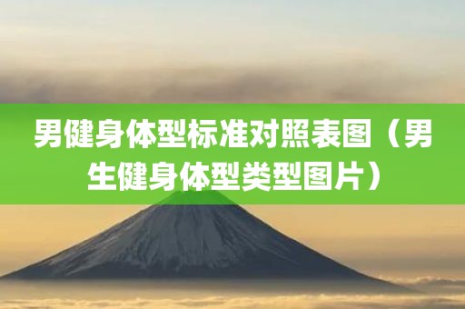 男健身体型标准对照表图（男生健身体型类型图片）