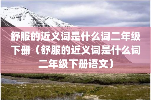 舒服的近义词是什么词二年级下册（舒服的近义词是什么词二年级下册语文）