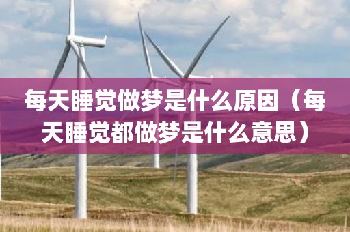 每天睡觉做梦是什么原因（每天睡觉都做梦是什么意思）