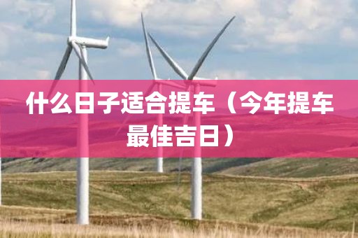 什么日子适合提车(今年提车最佳吉日)