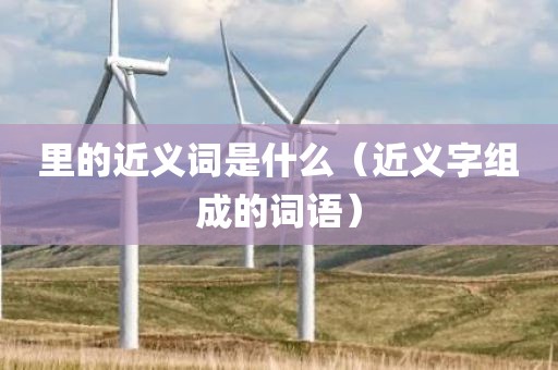 里的近义词是什么（近义字组成的词语）