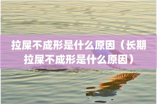 拉屎不成形是什么原因（长期拉屎不成形是什么原因）