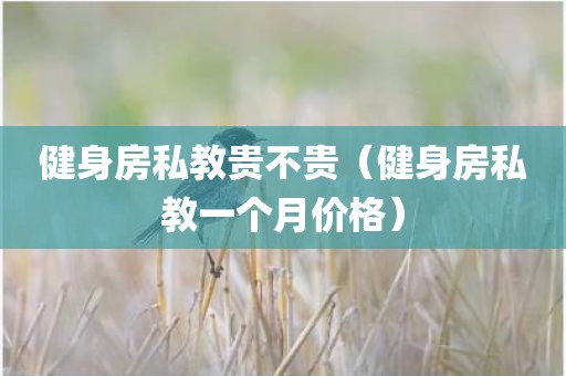 健身房私教贵不贵（健身房私教一个月价格）