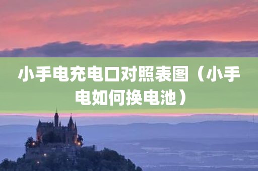 小手电充电口对照表图（小手电如何换电池）