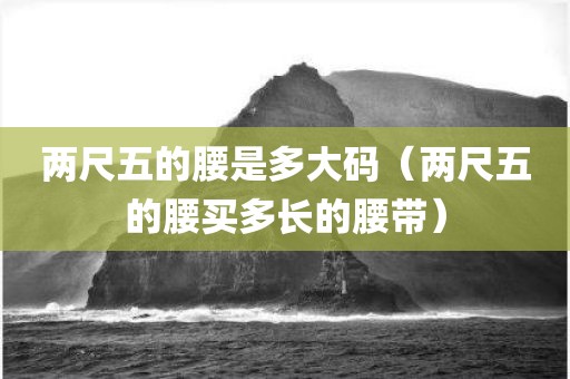 两尺五的腰是多大码(两尺五的腰买多长的腰带)