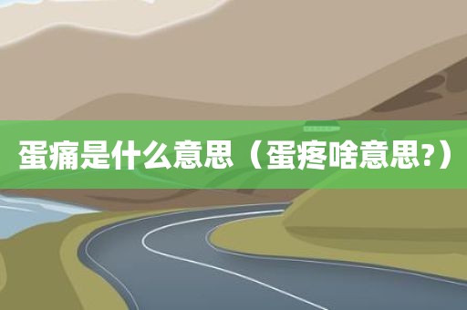 蛋痛是什么意思（蛋疼啥意思?）