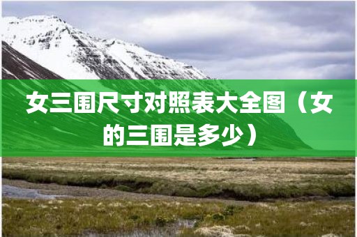 女三围尺寸对照表大全图（女的三围是多少）