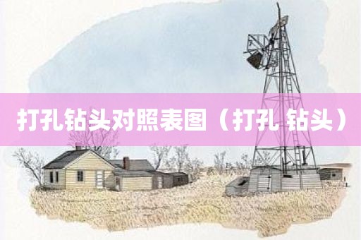 打孔钻头对照表图（打孔 钻头）