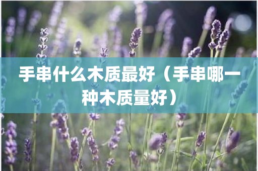 手串什么木质最好（手串哪一种木质量好）